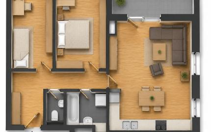3-izbové byty s balkónom | Novostavba | od 169 300 € | Rajka