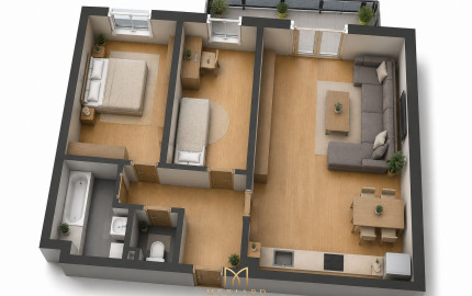 3-izbové byty s balkónom | Novostavba | od 169 300 € | Rajka
