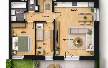 3-izbový byt v novostavbe | Terasa | Záhradka 49 m² | Parkovanie | Rajka