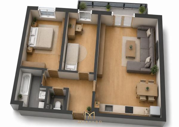 3-izbové byty s balkónom | Novostavba | od 169 300 € | Rajka