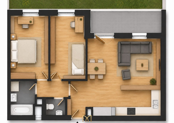 3-izbové byty so záhradkou | Novostavba | od 195 600 € | Rajka